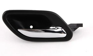 Black With Chrome Front/Rear Right Inside Interior Door Handle for BMW E38 E39 - Picture 1 of 3