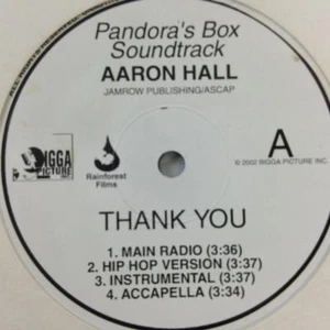 AARON HALL 12": Thank You, Rap Vinyl Pandora's Box Soundtrack, Jason Peele - Picture 1 of 2