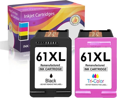 61XL Combo Black Color Ink Cartridges For HP printers 4632 4634 4635 4636 4639 - Image 1 of 4
