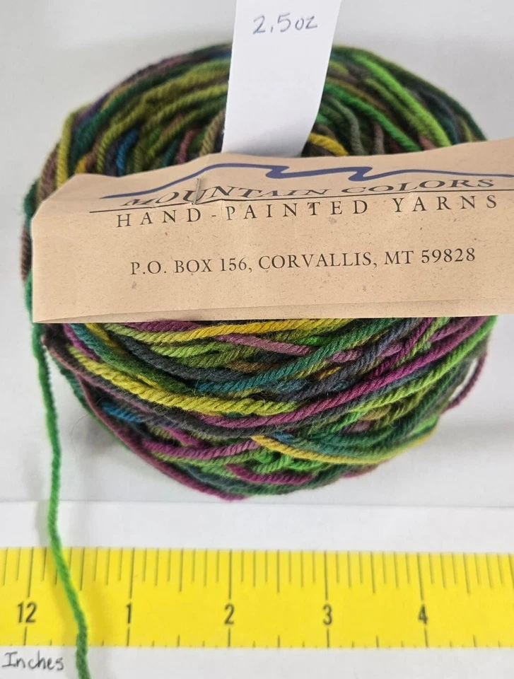 Hilo Mountain Colors pintado a mano lana de 4/8 100 % lana 250 años 2,5-3,8 oz Foto 1 de 1