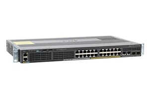 ⭐CISCO WS-C2960X-24PSQ-L 24x 10/100/1000 8x POE+ 4x Gigabit SFP LanBase SILENT - Afbeelding 1 van 2