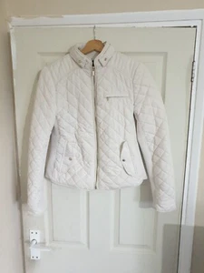  Zara Women  Cream Jacket  Size Medium M  - Picture 1 of 12