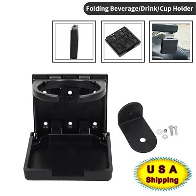 Black Rear Passenger Beverage Drink Cup Holder For Honda Goldwing 1500 GL1500SE - Image 1 of 4