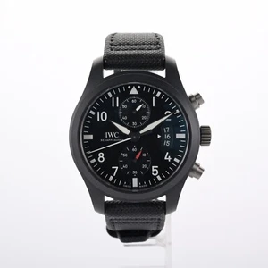 IWC Pilot Top Gun IW388007 Chronograph PVD Ceramic 46mm Men's Watch - Picture 1 of 13