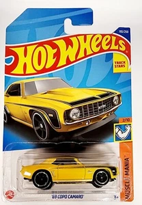 Hot Wheels 1969 Chevrolet Copo Camaro Yellow Diecast USED Sealed NM Cond - Picture 1 of 2