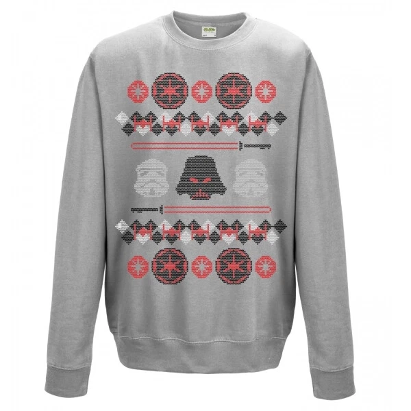 Sudadera unisex Star Wars Trooper and Vader Head Jumper de Navidad Foto 1 de 1