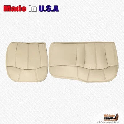 Chevy Tahoe 2000 2001 2002 segunda fila parte inferior de conductor y pasajero cubierta de cuero tostado Foto 1 de 4