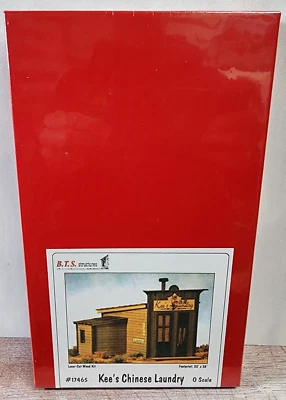 B.T.S Buildings 17465 KEE's CHINESE LAUNDRY  Laser Cut Wood Model Railroad Kit O - Image 1 of 3