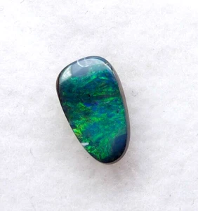 Australian Boulder Opal Solid Natural Opal Blue Green 9x5x2.5mm .95ct 11640 - Imagen 1 de 5