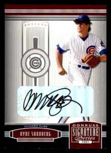 2005 Donruss Signature Series Baseball #35 Ryne Sandberg Auto