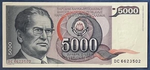 Yugoslavia 1985 - 5000 Dinara Dinars - P-93a - UNC - Picture 1 of 2