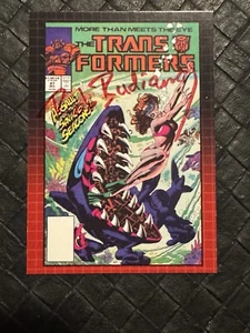 2024 Transformers 40th Anniversary Bob Budiansky Auto Red 2/3 Comic Cover Card - Picture 1 of 2