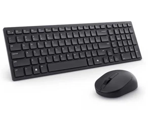 Dell KM555 Silent Touch Wireless Bluetooth Keyboard and Mouse - Black - Picture 1 of 5