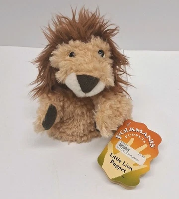 Folkmanis Marioneta de Mano Pequeño León Nuevo Peluche Interactivo Aprendizaje Marrón Foto 1 de 4