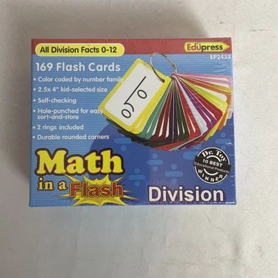 Edupress Math In A Flash Division Flash Cards EP2433 - Image 1 of 3