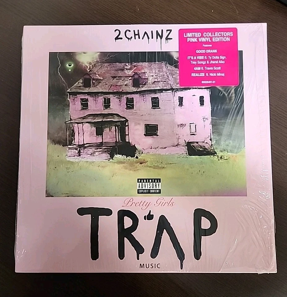 2 Chainz Pretty Girls Like Trap Music Limited Pink Colored Vinyl Records #4822 - Image 1 of 4