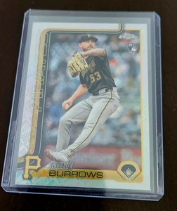 2025 Topps Chrome Mike Burrows RC Logofractor - Picture 1 of 2