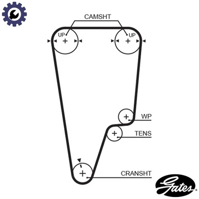 TIMING BELT 5506XS FOR HONDA INTEGRA CIVIC/Aerodeck/Mk/Fastback B18C4 1.8L - Image 1 of 4