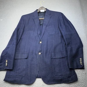 Polo Ralph Lauren Blazer Herren 42 lang Flachs Leinen Princeton Sport Mantel Jacke Vintage - Bild 1 von 24