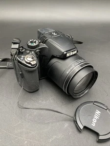 Nikon Coolpix P510 Black Digital Camera 42x Zoom 16.1 Megapixels-W/Battery & 8GB - Picture 1 of 12