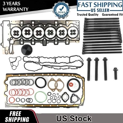 Juego de sellos de junta de motor N54 y pernos de cabeza para BMW 335i Z4 135i N54B30A 3,0 L Foto 1 de 4