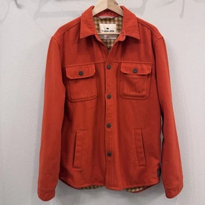 The Normal Brand Brightside Flannel Lined Workwear Jacket Size Large in Flame - Picture 1 of 10