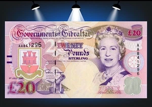 20 Pounds Sterling GIBRALTAR 1995 P.27a - Picture 1 of 2