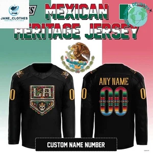 Personalize Los Angeles Kings x 2025 Mexican Heritage Night Special Hockey Shirt - Picture 1 of 7