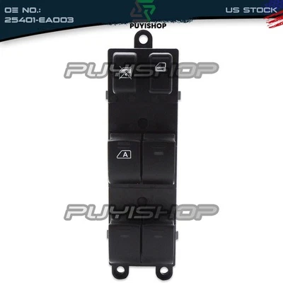 Front Left Driver Side Master Power Window Switch For 2005-2008 Nissan Frontier - Image 1 of 4