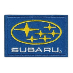 SUBARU IRON ON PATCH 3.87" Blue Motorsport Motor Car Racing Jacket Embroidered - Picture 1 of 2