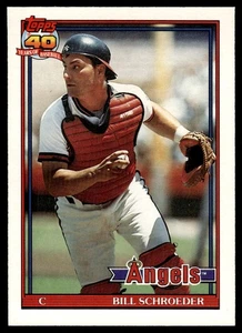 1991 O-Pee-Chee ! Bill Schroeder California Angels #452 - Picture 1 of 2