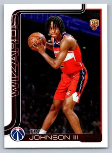 2025 Topps Basketball #206 Tre Johnson III Rookie Card RC – Washington Wizards - Picture 1 of 2