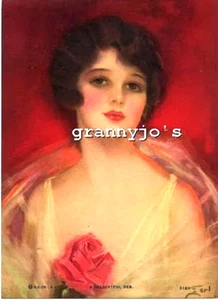 Kalender Kunst Mädchen Lithographie 1929, DELIGHTFUL DEB, von Earl Christy - Bild 1 von 8