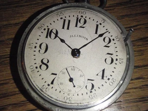 Vintage 1901 ILLINOIS Taschenuhr Modell 6 Springfield 11 Jewels #1583949 FUNKTIONIERT - Bild 1 von 13
