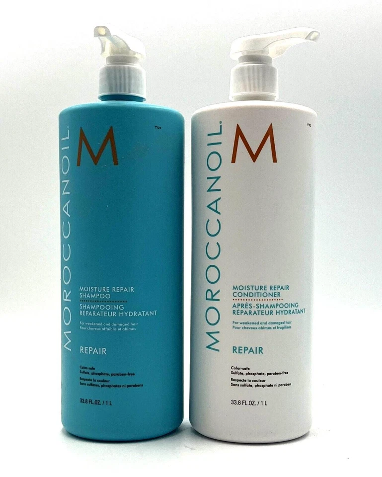 Moroccanoil Moisture Repair Shampoo & Conditioner/Weakened & Damaged Hair 33.8oz - Image 1 of 1