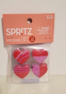 ¡Nuevo! Pegatinas corazón Spritz 12 hojas de 4 - en total 48 pegatinas - Imagen 1 de 3