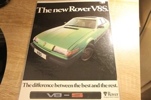 Original Zeitschriftenanzeige: New ROVER V8-S SD1 laminiertes Wandbild  - Bild 1 von 1