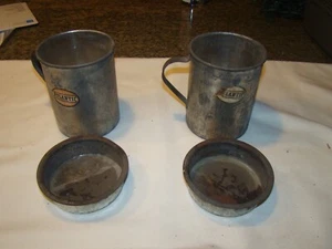 Atlantic Stamping Company Long Wear Metal Wear Blechbecher mit Sieb Menge 2 Rarität - Bild 1 von 12