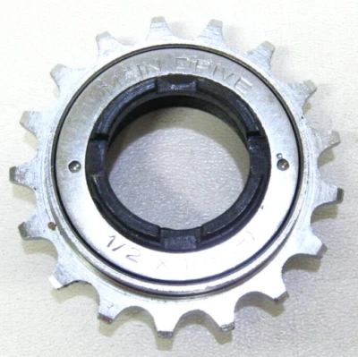 Main Drive USA  - BMX  1/8"-1/2" Pitch 17T Chrome SS Freewheel  - New - NOS - Image 1 of 3