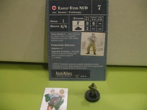 =Axis & Allies Miniatures D-DAY Eagle-Eyed NCO with card 2/45= - Picture 1 of 1