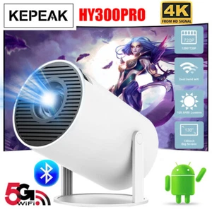 4K HD Smart LCD Mini Projector Android WiFi Bluetooth 1080P 5G Home Theater HDMI - Picture 1 of 28