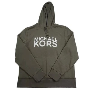 MICHAEL KORS Hoodie Men’s Size XL Spellout Soft Casual Sweatshirt Green | NWT - Picture 1 of 4
