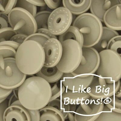 KAM Plastic Snaps: B25 Tan-Size 20/T5-No Sew Snap Buttons Sewing Crafts - Image 1 of 4