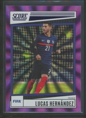 2022-23 Lucas Hernandez 08/15 panini score fifa laser purple - Image 1 of 2