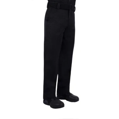 New:  Blauer 8650 Black 4 Pocket Polyester Tactical Police Pants - Image 1 of 4