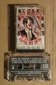REST IN PIECES UNDER MY SKIN CASSETTE FIRST PRESS RCC 9510 ROADRACER 1990 - Imagen 1 de 4