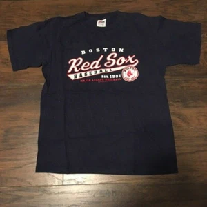 Boston Red Sox Vintage 2003 Majestic MLB Baseball Team Logo Tee Shirt Sz Medium - Picture 1 of 4