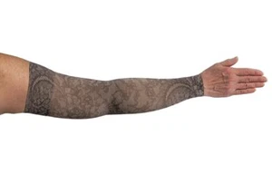 MIDNIGHT LACE Compression Sleeve by LYMPHEDIVAS, Gauntlet Option, ANY SZ/LVL New - Picture 1 of 9