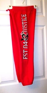 GIRLS PINK JUSTICE JOGGING  ATHLETIC SWEAT SEQUIN PANTS    SIZE 10 - Picture 1 of 1