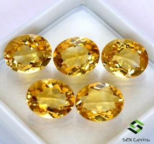 Natürlicher Citrin Ovalschliff 8x6 mm 20,49 kt Posten 15 Stck. glänzend lose Edelsteine - Bild 1 von 6